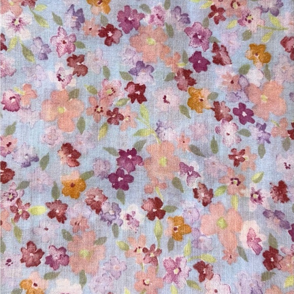 Saks Fifth Avenue Real Clothes 100% Cotton Floral Button Women’s Blouse Size 14 - Picture 11 of 14